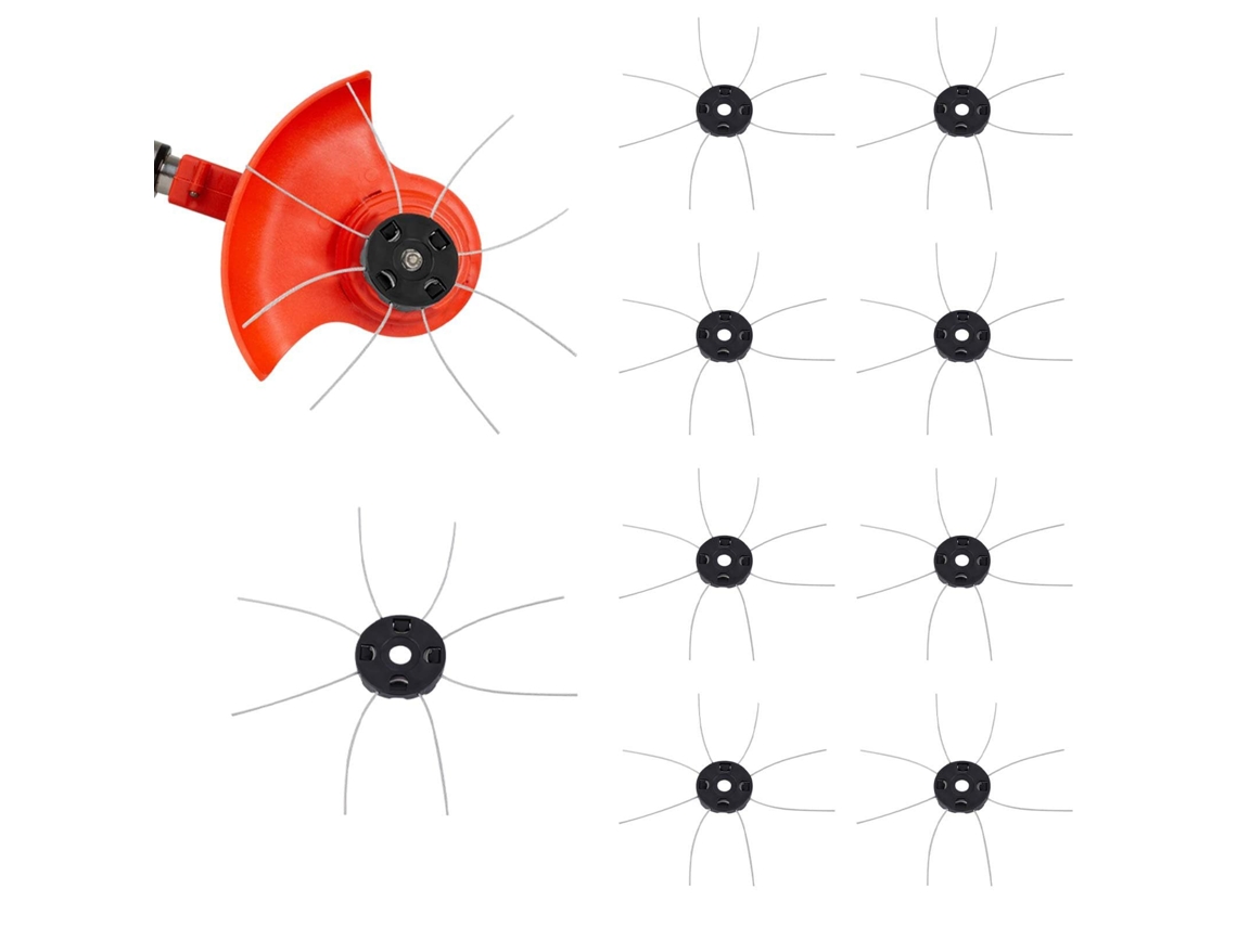 Lâminas De Reposição Para Cortadores De Grama De 23 Cm (9 Polegadas), 4 Fios, Pacote Com 10 Unidades