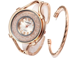 Lurelia Relógio Feminino, Movimento De Quartzo, 6,2 Polegadas, Aço Inoxidável, Dourado