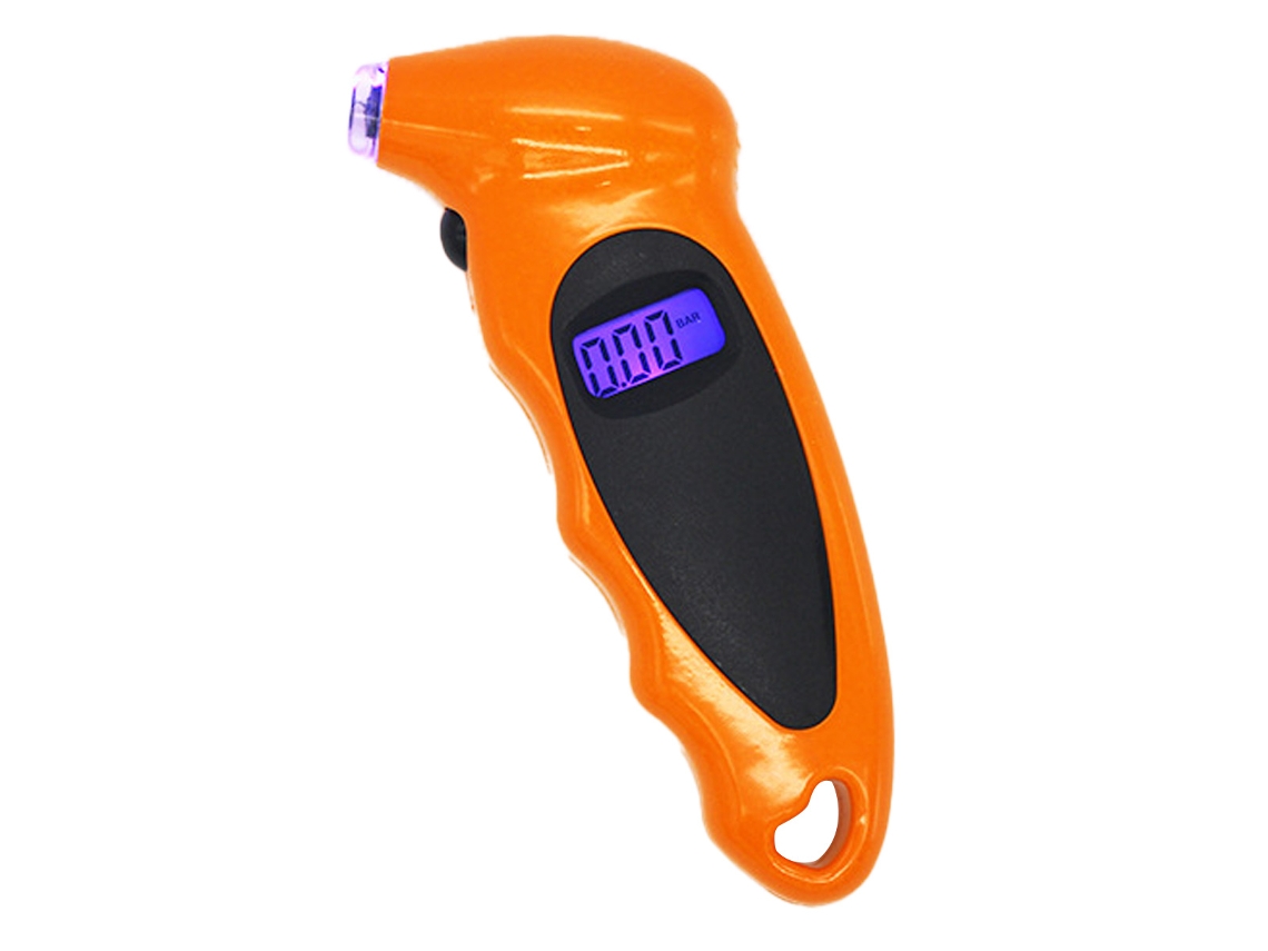 Medidor Digital Pneus Lcd Led Retroiluminado Compacto Carro