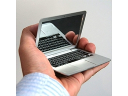Mini Notebook De Bolso Espelho Computador Portátil Casa Espelhos