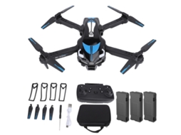 Drone Plegável Brushless Yt-1 Pro Max Quadricóptero Controle Remoto Com Câmera Hd 1080p 3 Baterias