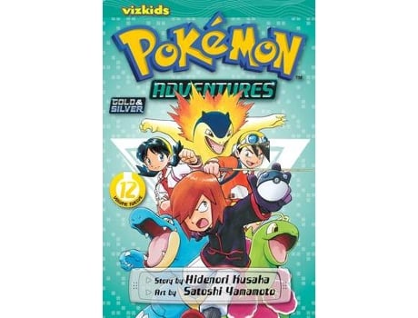 Livro pokemon adventures (gold and silver), vol. 12 de hidenori kusaka (inglês)
