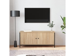 Vidaxl Móvel Tv C/ Portas 102x35x45cm Deriv. Madeira Carvalho Sonoma