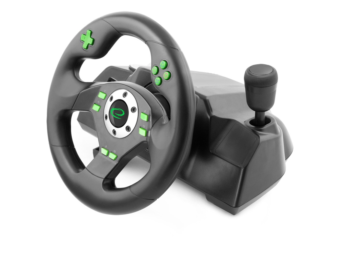 Volante Gaming Lurelia 64 Bits, 12 Botões, Compatível Com Ps3/pc/windows, Ligação Usb, Controlo De Alta Precisão