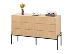 Aparador com Textura 3D, Seis Gavetas PENGJIANG SHOP