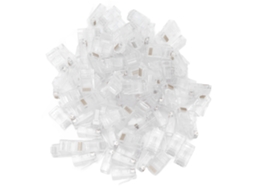 100 Peças De Conectores De Rede De Cristal Revestidos Com Ouro Para Cabo Ethernet