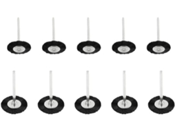 10 Escovas De Nylon Com Haste 3mm Para Polimento Em Ferramentas Rotativas, Pontas De Esmerilhamento Para Remoção