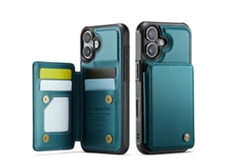 Capa Para Iphone 17 Com Compartimento Para Cartão E Proteção Rfid.