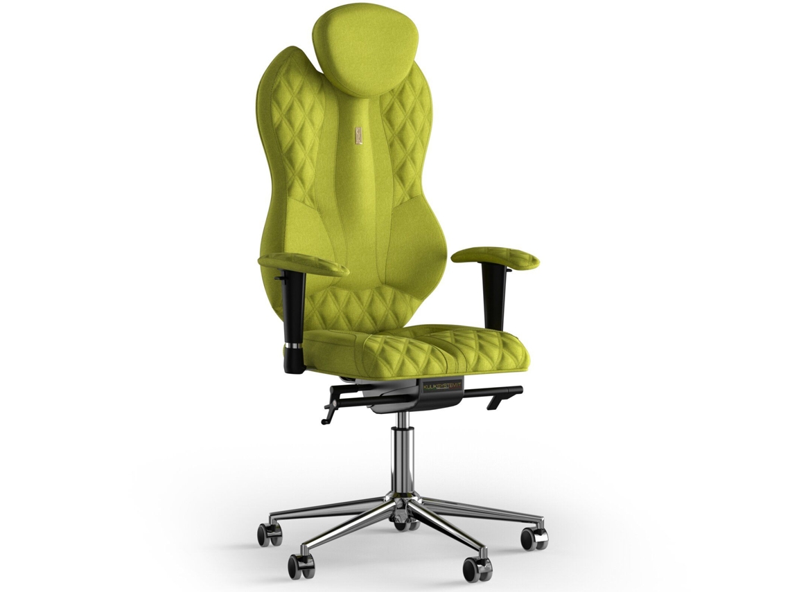 Cadeira de Escritório Ergonómica KULIK Grande Tecido de Costura (Azur - Azeitona -130x50x50cm)
