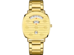 Lurelia Relógio De Pulso, Data/calendário, Aço Inoxidável, Vidro Mineral, Dourado