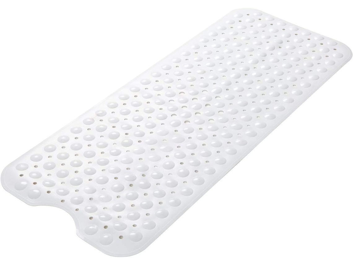Tapete De Duche Antiderrapante Design Seixos 100x40cm Branco Puro