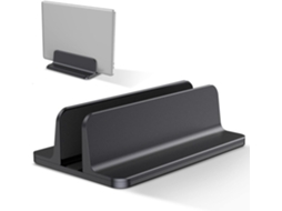 Lurelia Suporte Vertical Para Portátil 1 Unidade, Ajustável, Antiderrapante, Em Liga De Alumínio, Compatível Com Macbook, Ipad, Tablet, Em Preto
