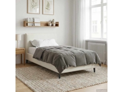 Vidaxl Edredom De Inverno 135 X 200 Cm Inverno Cinzento-claro