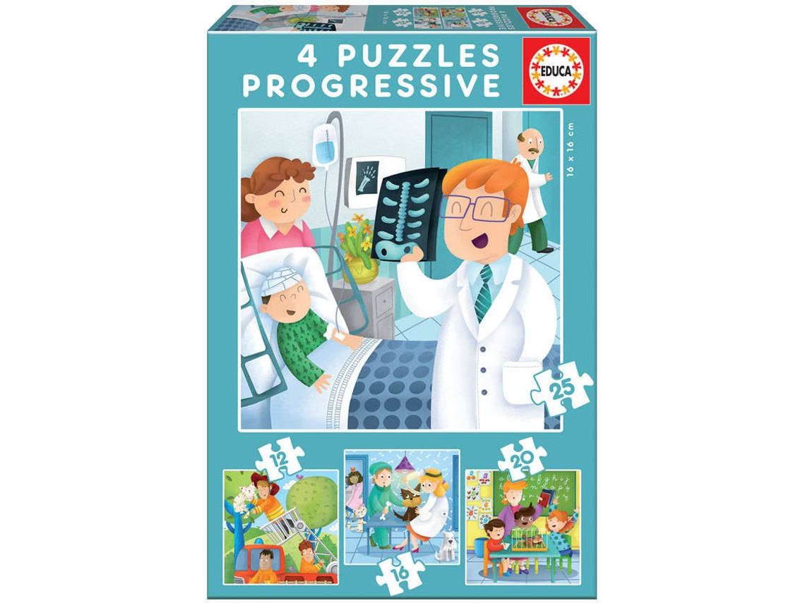 Puzzle EDUCA Progressivo Profissões (Idade Mínima: 3 Anos - 0 Peças)