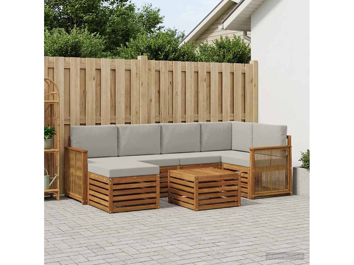 Vidaxl Conjunto De Sofás Para Exterior 6 Unid.
