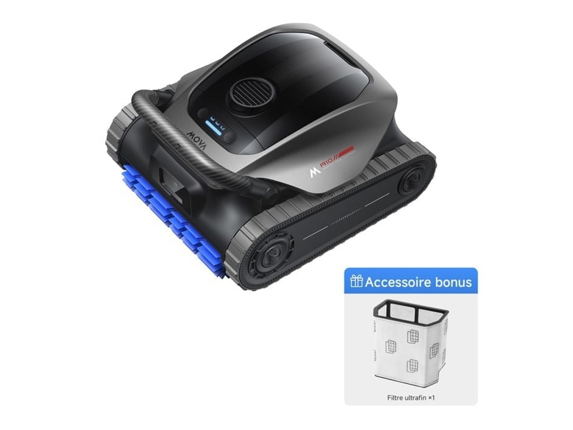 Balai Automático MOVA Diver A10 com aspiração de 22700 L/h, autonomia de 240 min, escovação dupla