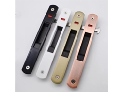 Fechadura Automática Para Porta De Correr Em Liga Alumínio, Com Gancho Para Portão, Trava Simples, Preta E Branca, 1 Peça