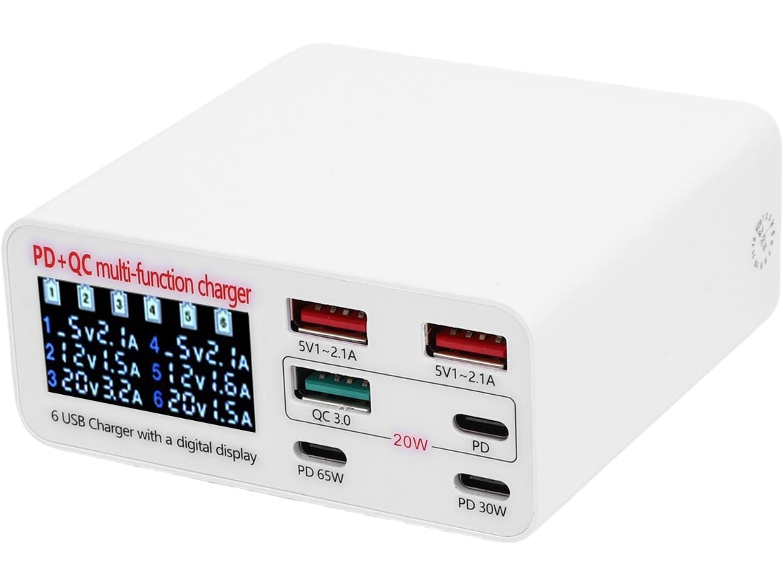 Carregador Usb-c Com Trava Para Múltiplos Dispositivos (plugue