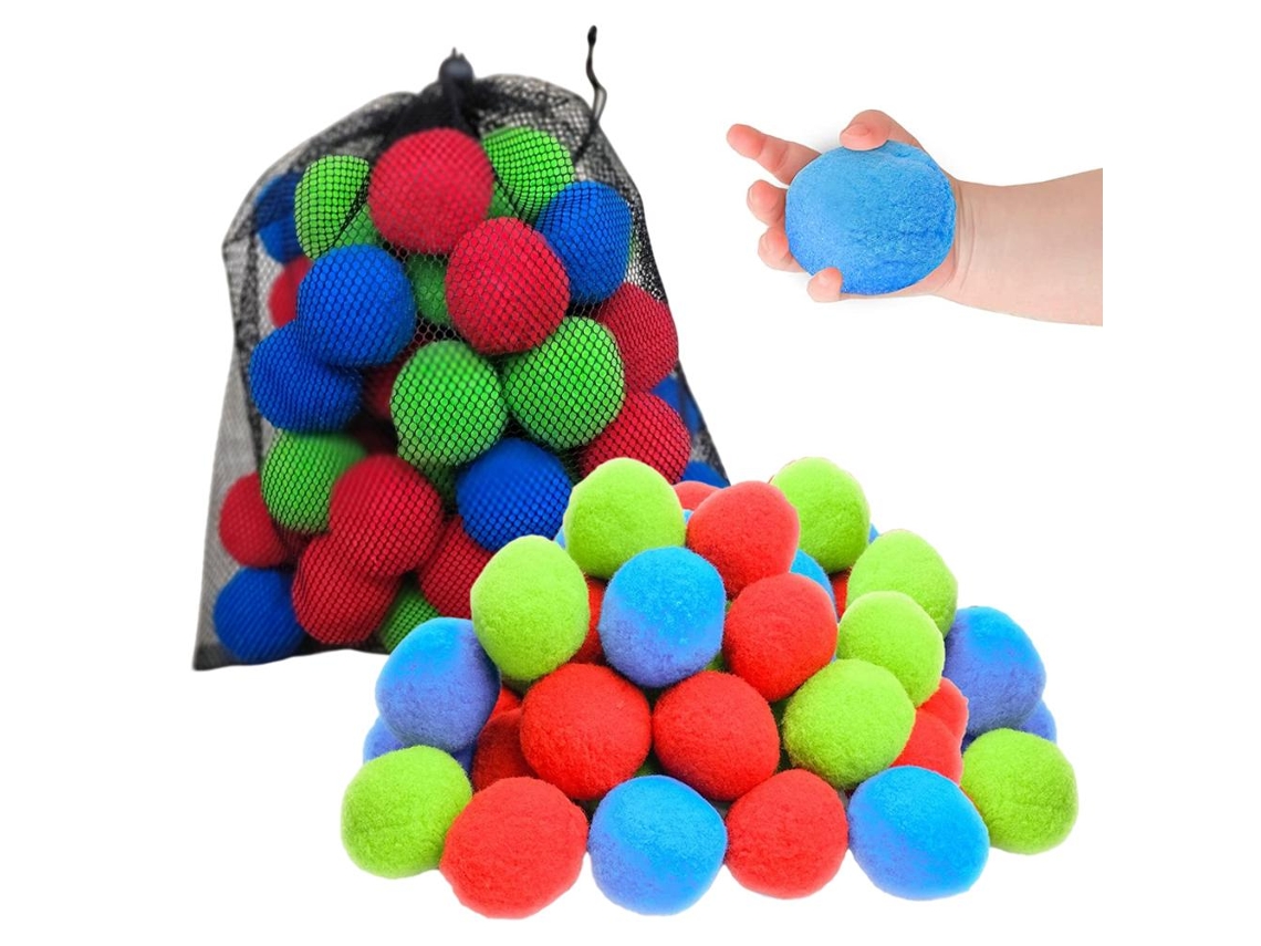 50 Bolas de Água Reutilizáveis 5cm Brincadeiras Verão Crianças