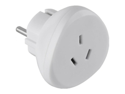 Adaptador De Viagem 70060 Austrália/china Para França/europa, Branco