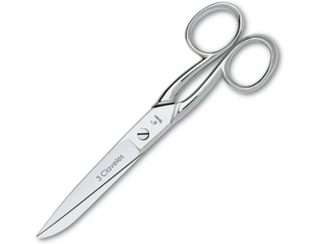 Tesoura 3 CLAVELES Costura (15 cm - Aço-Carbono - Cinzento)