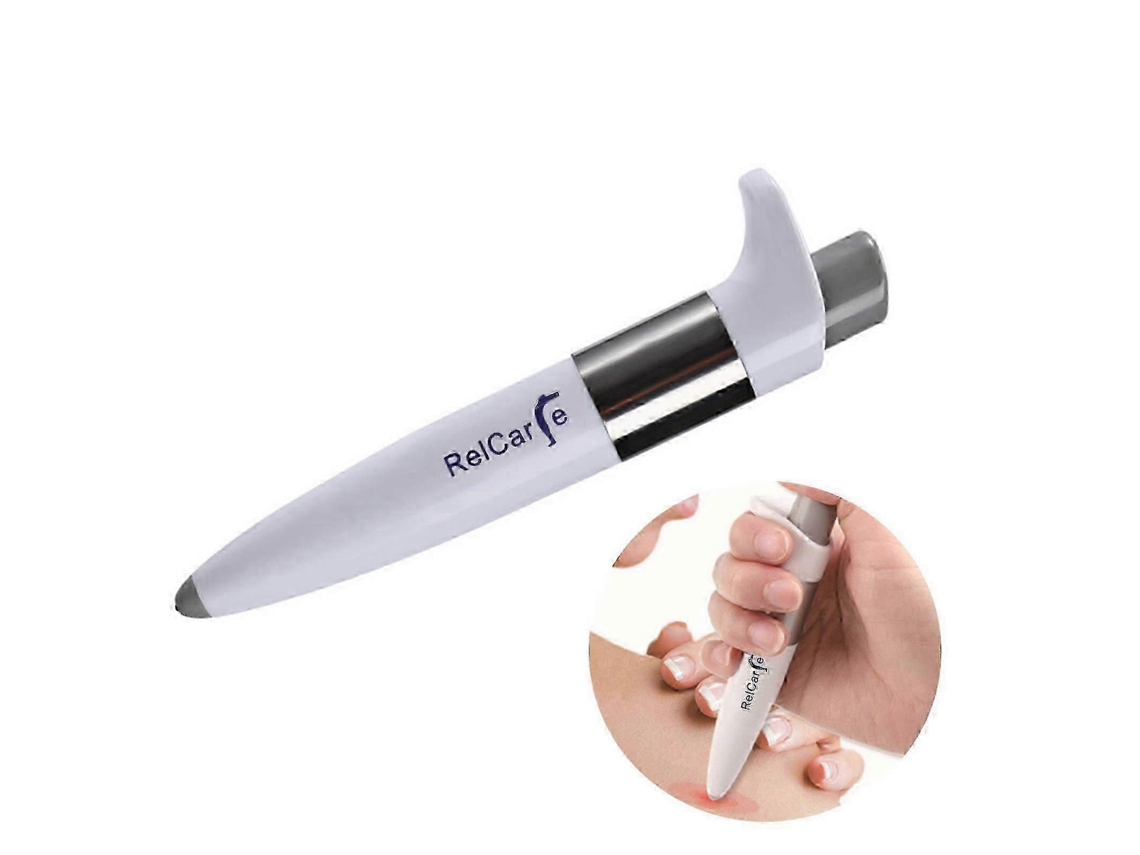 Caneta Eletrônica Para Alívio Da Dor Com Dispositivo De Massagem Por Pontos Acupuntura (branca)