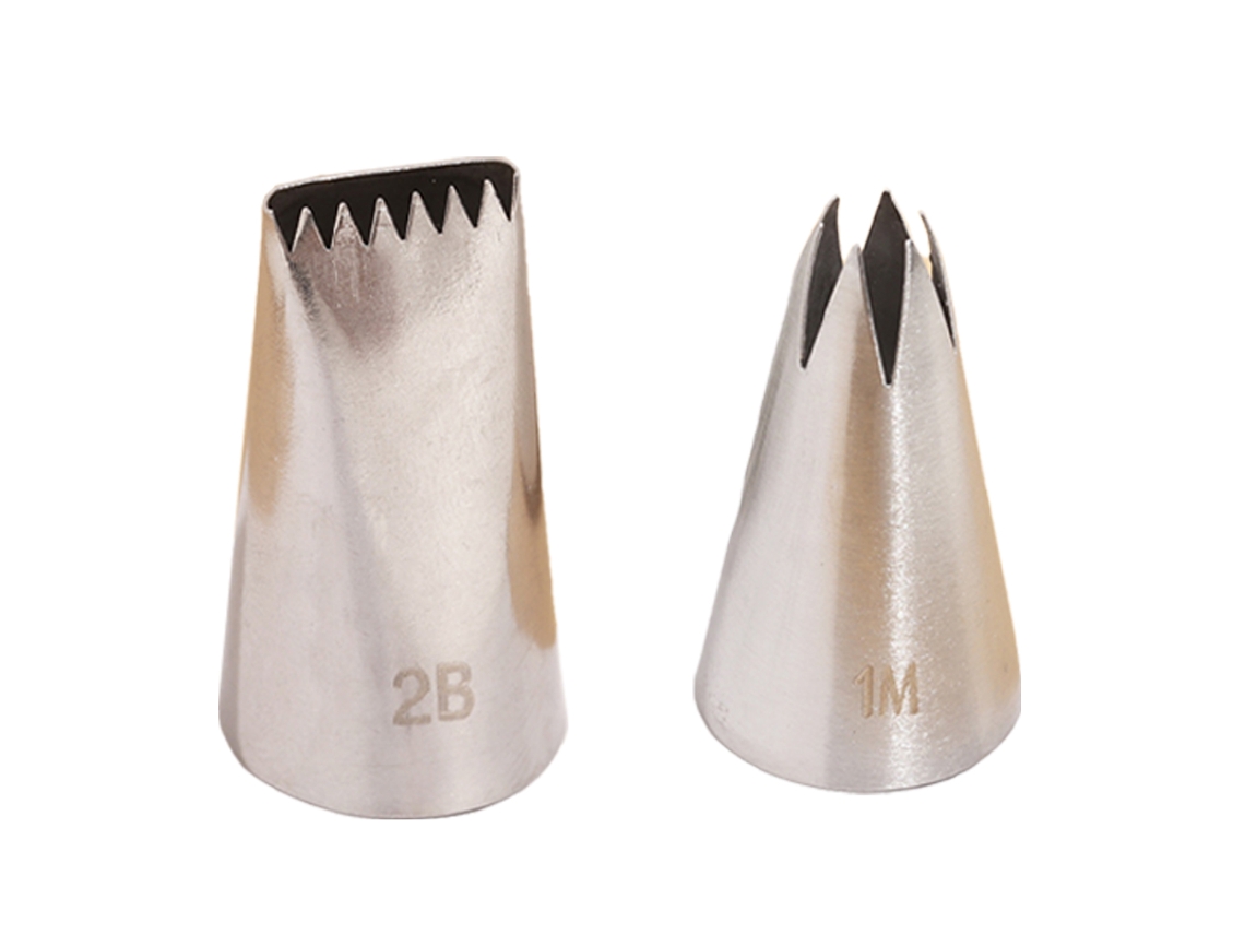 Bicos de Aço Inoxidável para Confeitar Grande Estrela Ferramentas para Decoração de Bolos RNEMITERY
