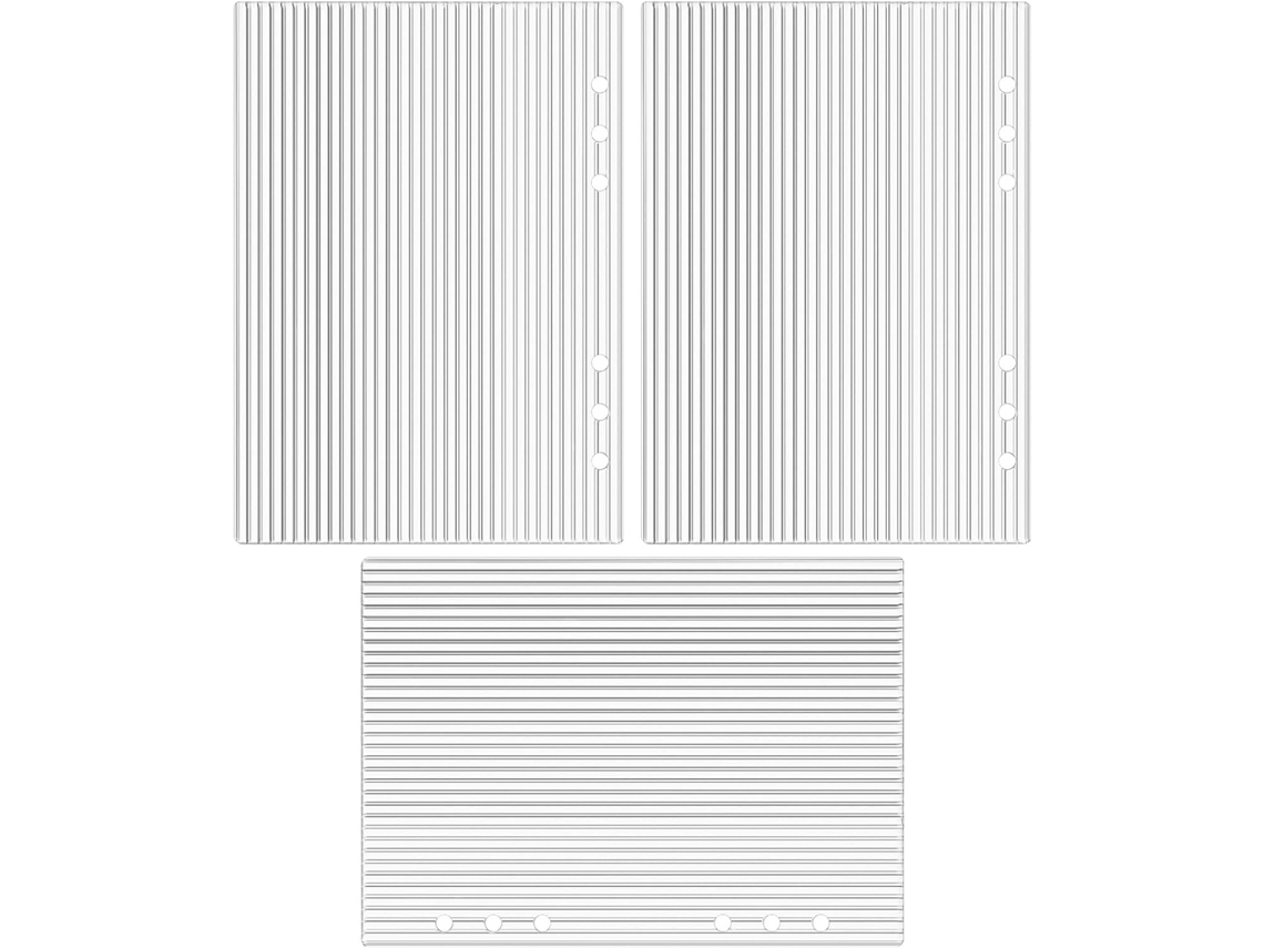 Capa Transparente Fichário De 6 Argolas 3 Unidades