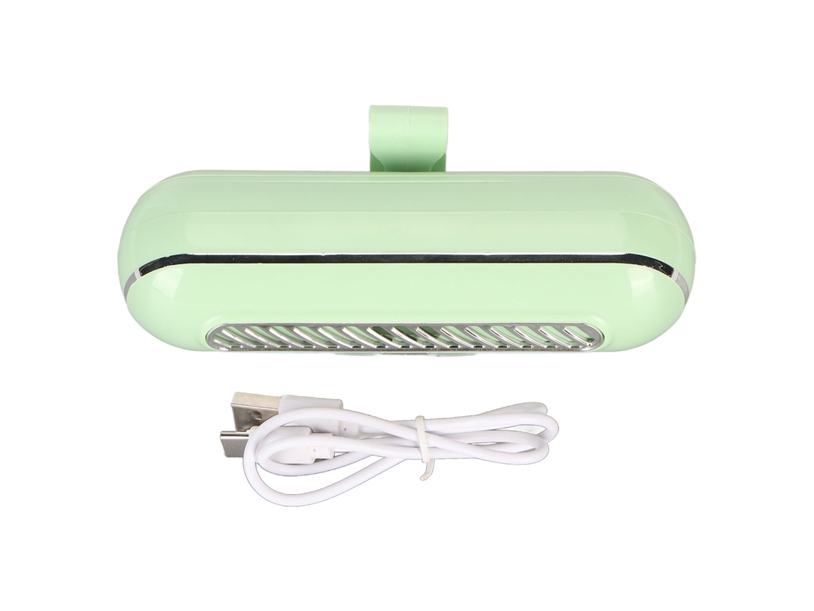 Desodorizador Elétrico Geladeira USB Recarregável 1200mAh Anti congelamento para Geladeira Armário Carro Verde S/MARCA