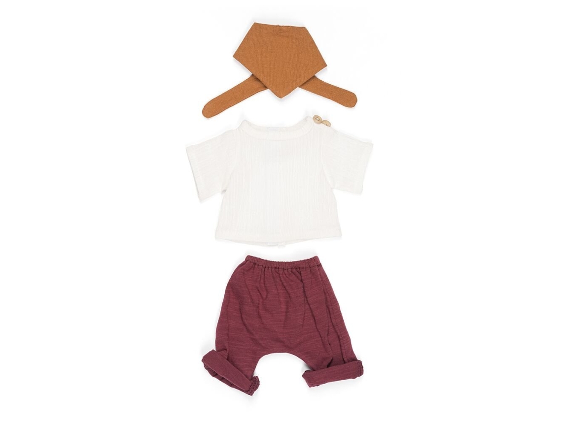 Conjunto De Roupas E Acessórios Para Boneco Miniland Menino De 32 Cm
