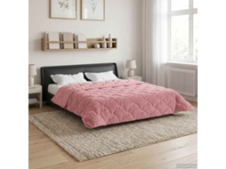 Vidaxl Edredom De Inverno 200 X 220 Cm Inverno Rosa Respirável