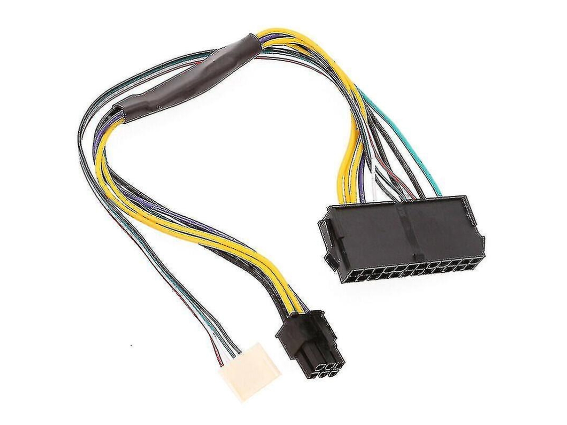 Cabo Adaptador De Alimentação De 24 Pinos Para 6 Pinos Atx De 30 Cm 18awg Para Hp Z220 Z230 Slowmoose