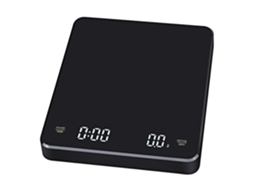 Balança De Cozinha Digital Recarregável Usb 3kg / 0,1g, Temporizador, Para Cozinhar, Assar, Café, Preto