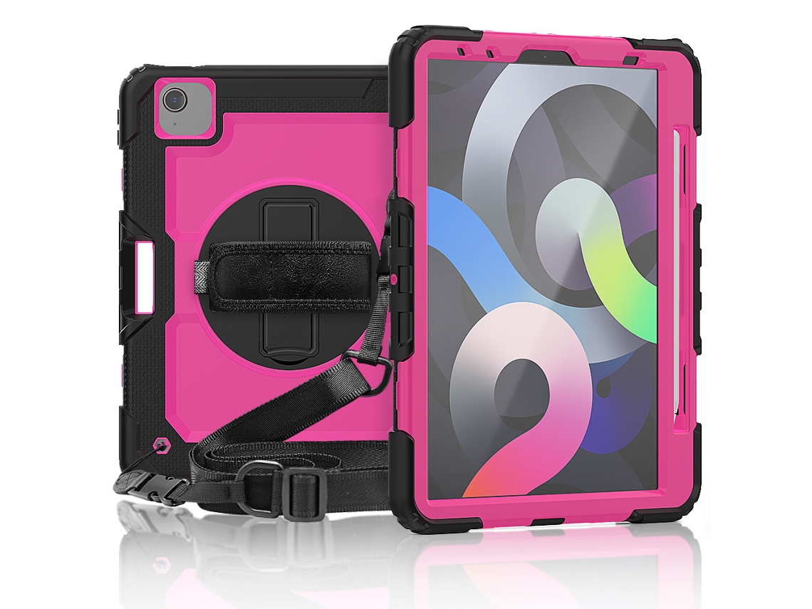 Lurelia Capa Para Ipad 10.2 (2019 E 2020 E 2021), Silicone E Pc, Preto, Proteção Contra Quedas, Formato Portátil