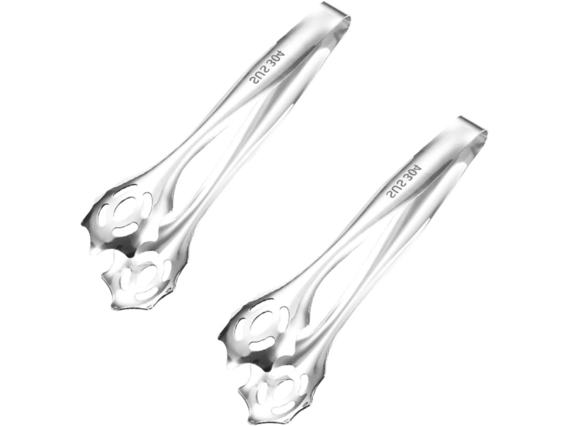 Pinça De Gelo Alipis Aço Inoxidável, Conjunto De 2 Peças, Pinça De Cozinha Para Churrasco, Multiuso