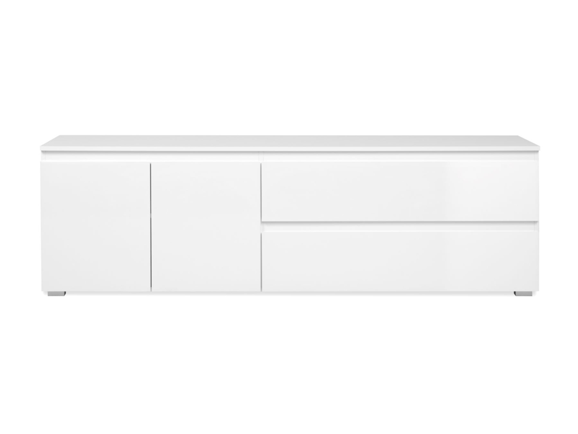 Móvel Tv Capetown 2 Portas 2 Gavetas 180X55X40 Branco VENPRODIN
