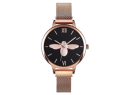 Skmei 9212 Relógio de quartzo feminino à prova d'água com pulseira magnética e rede de sucção Hengrongshen