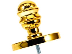 Suporte para manequim em metal dourado com conector padrão profissional.