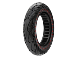 Pneu Sólida Ultraleve 10x2.125-6.1/b34 - Pontos Vermelhos [nedong]