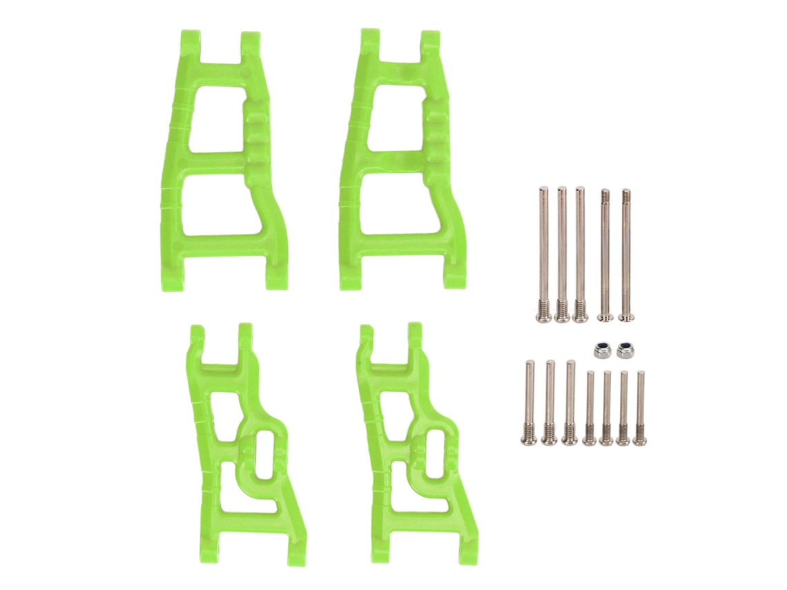 Kit De Braços De Suspensão Dianteira E Traseira Para Carros Rc 1/10 2wd Rustler Stampede Slash Verde