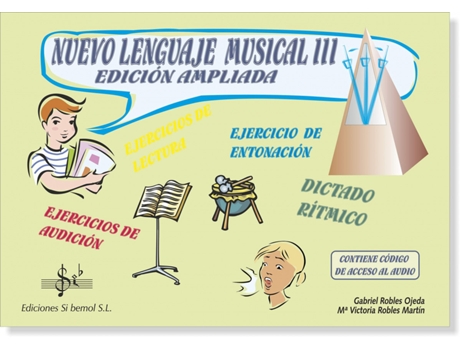 Livro Nuevo Lenguaje Musical 3 de Gabriel Robles Ojeda (Espanhol)