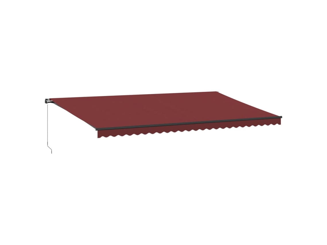 Retractable Awning, Retractable Awnings Vidaxl Bordô Tecido (600 X 300 Cm)