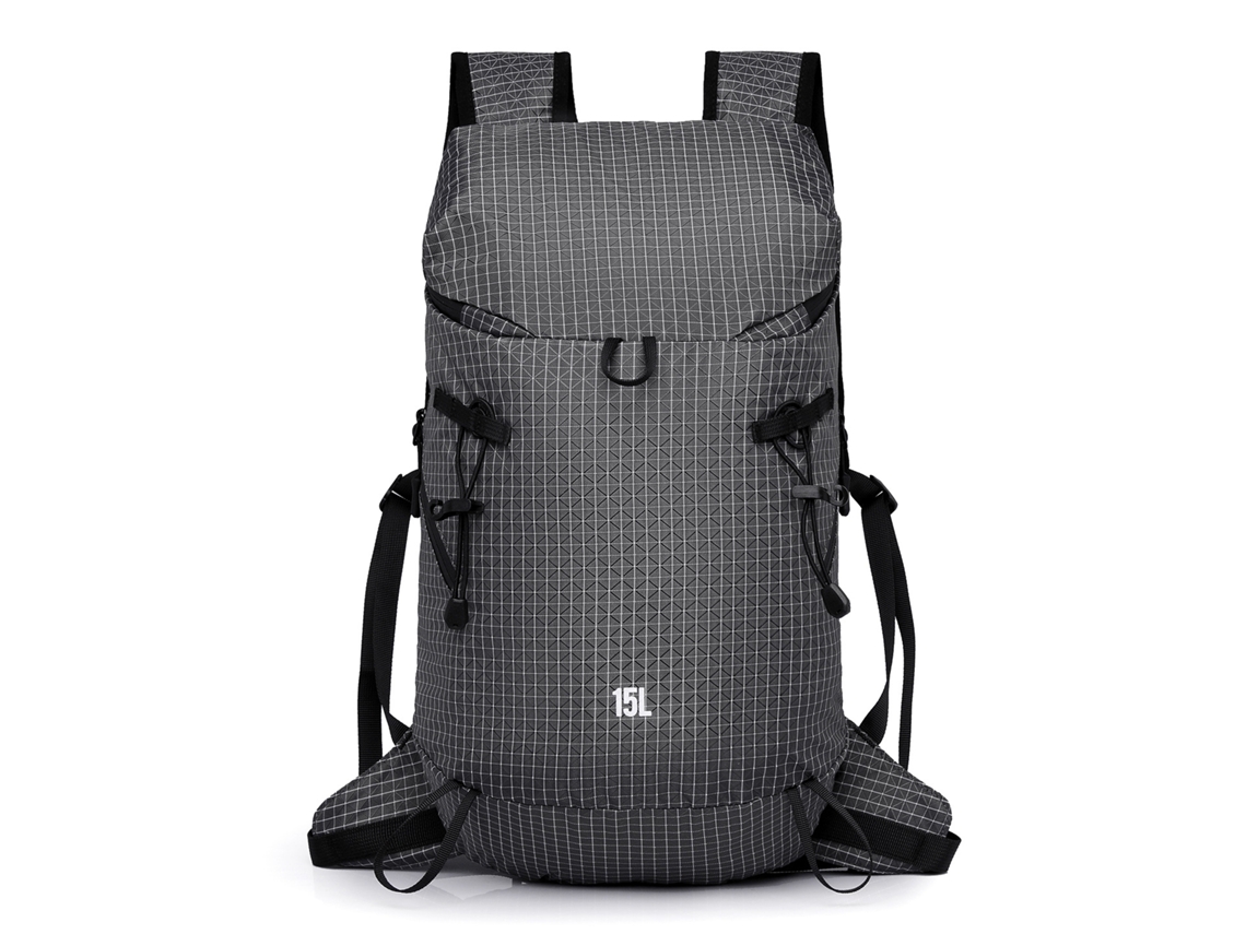 Mochila De Caminhada Ao Ar Livre (cinza Escuro), Resistente À Água, Leve E Portátil.