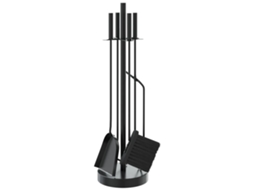 Fireplace Tool Set, Fireplace Tool Sets Vidaxl Preto Aço