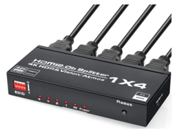 Adaptador divisor Hdmi Yizhood Black 4k 60hz