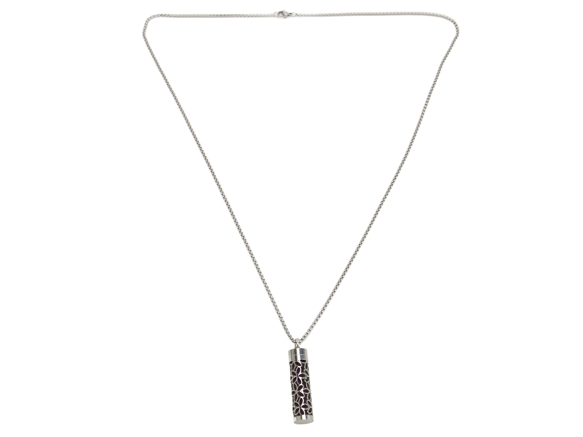 Pendente De Aromaterapia Com Difusor De Óleos Essenciais Design Oco Ajustável Aço Inoxidável