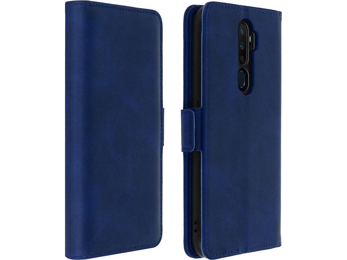 Capa Oppo A9 2020, A5 2020 AVIZAR FOLIO-BOOK-NT-OPA9 Azul