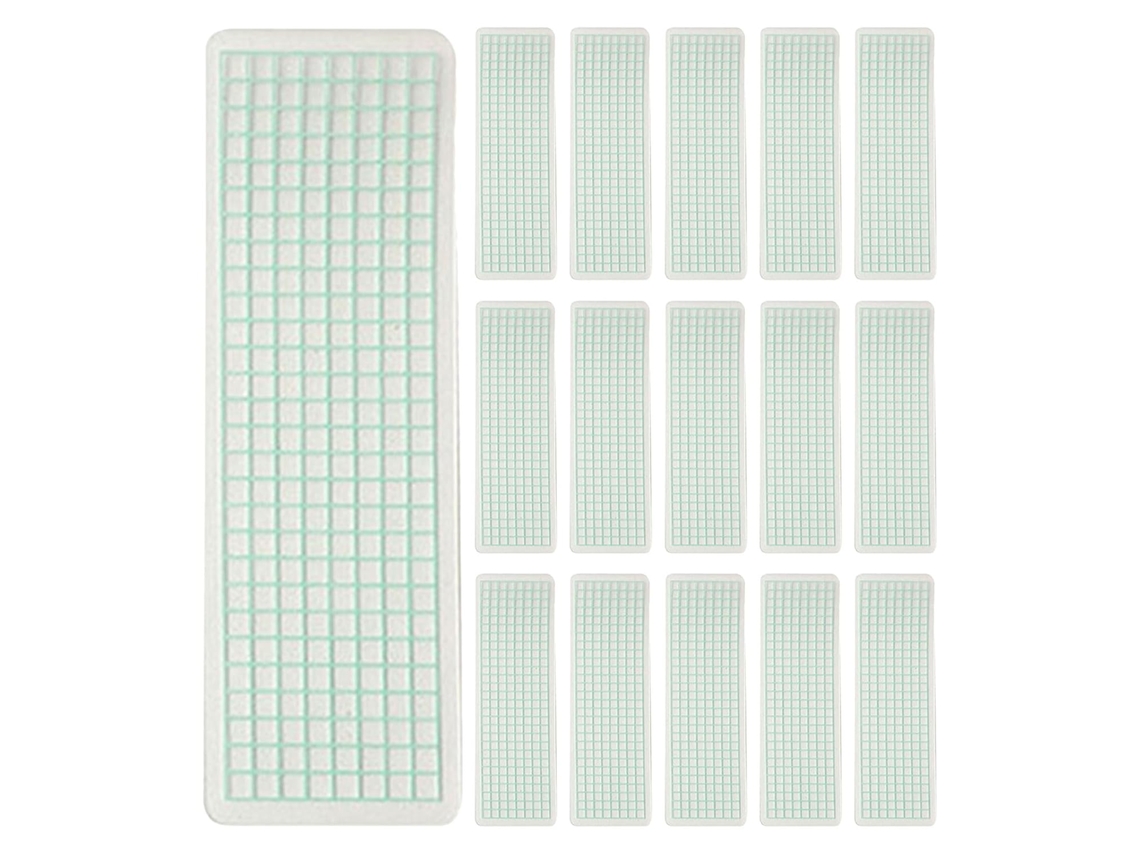 Conjunto de 60 pratos de plástico para fita adesiva decorativa Washi Tape, 15x5cm, organizadores para artesanato E