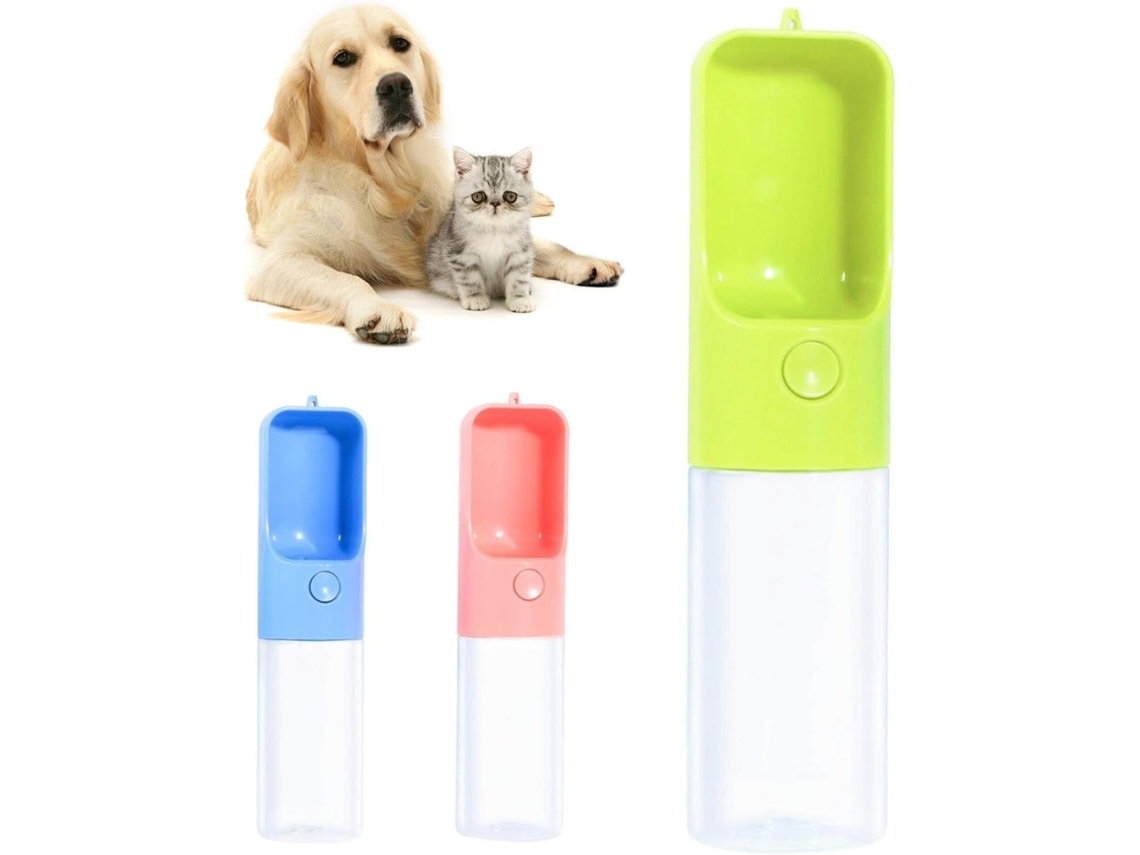 Garrafa Portátil Com Dispensador De Água, Capacidade 450 Ml, Acabamento Verde, Para Passeios E Hidratação Diária