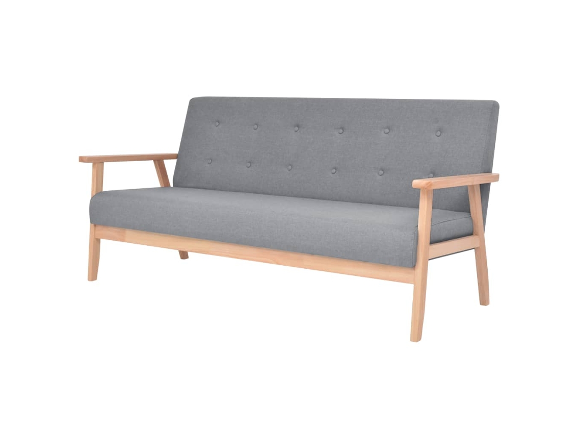 Sofa, Sofas Vidaxl Cinzeto Tecido (n/a)